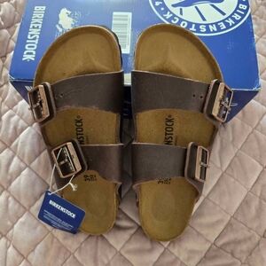 Birkenstock Arizona Two-Strap Sandals in Dark Brown